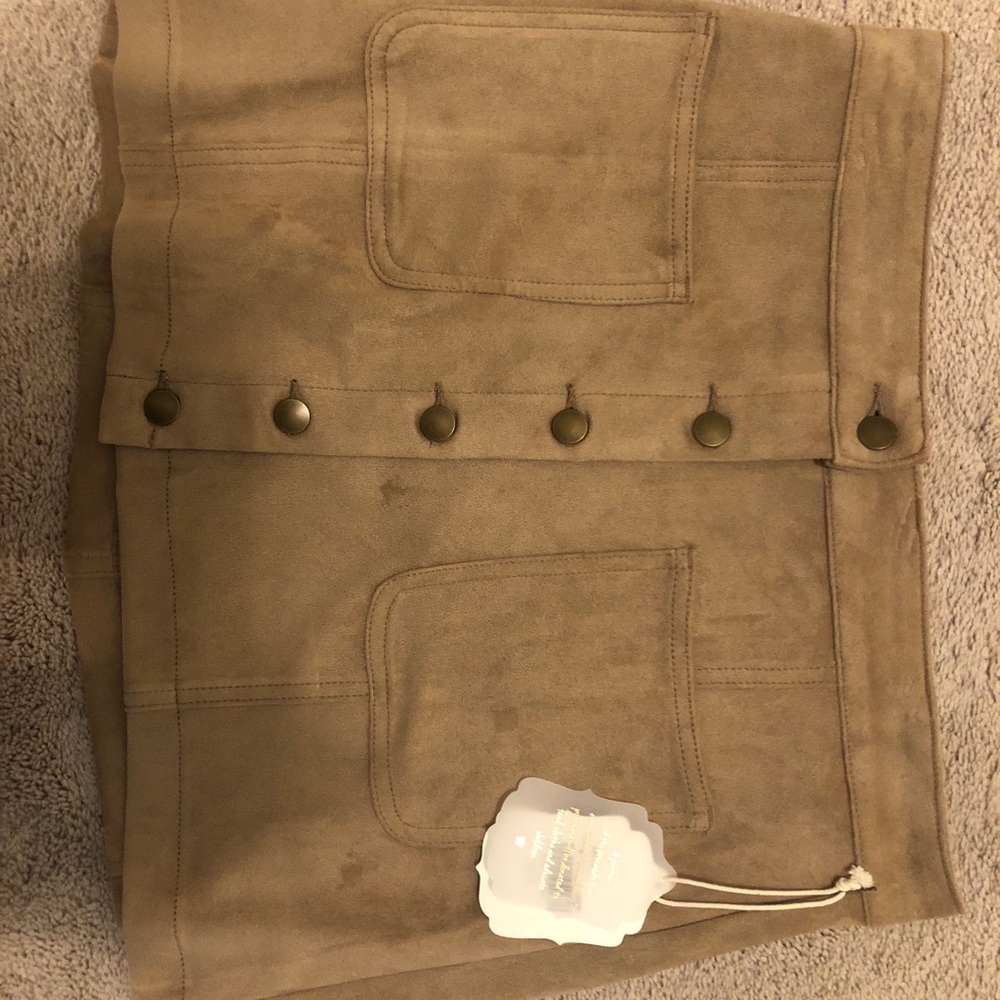 altard state suede button up skirt